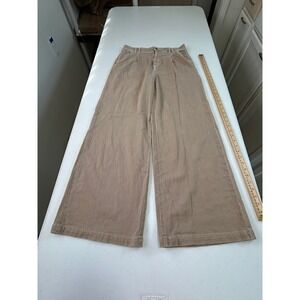 American Eagle Wide Leg Tan Pants Women's Size 8